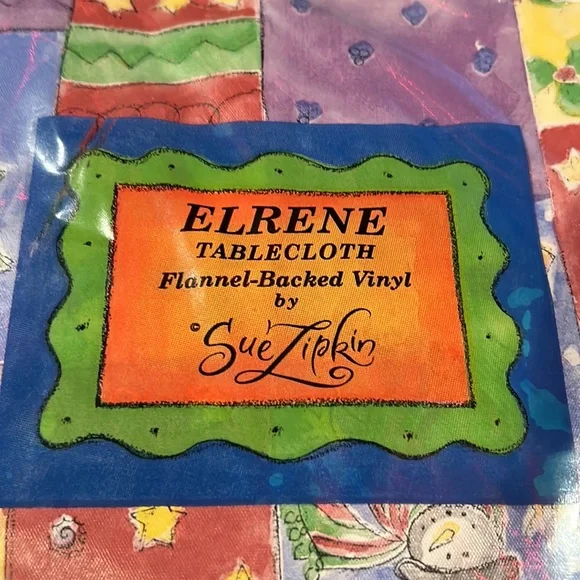 NWT Sango Sweet Shoppe Christmas 60”x102” Oblong Tablecloth Flannel Backed Vinyl - Picture 11 of 12